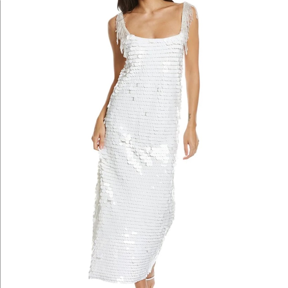 Alexis - Felici Sequin Embroidered Midi Dress
